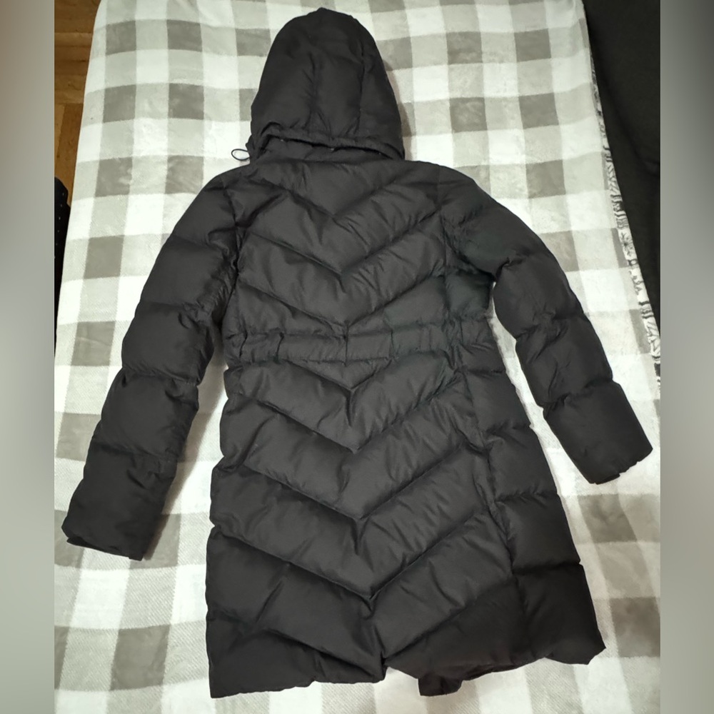 J Crew Women’s Dark Gray Full Length Puffer Jacket Medium - Picture 3 of 16